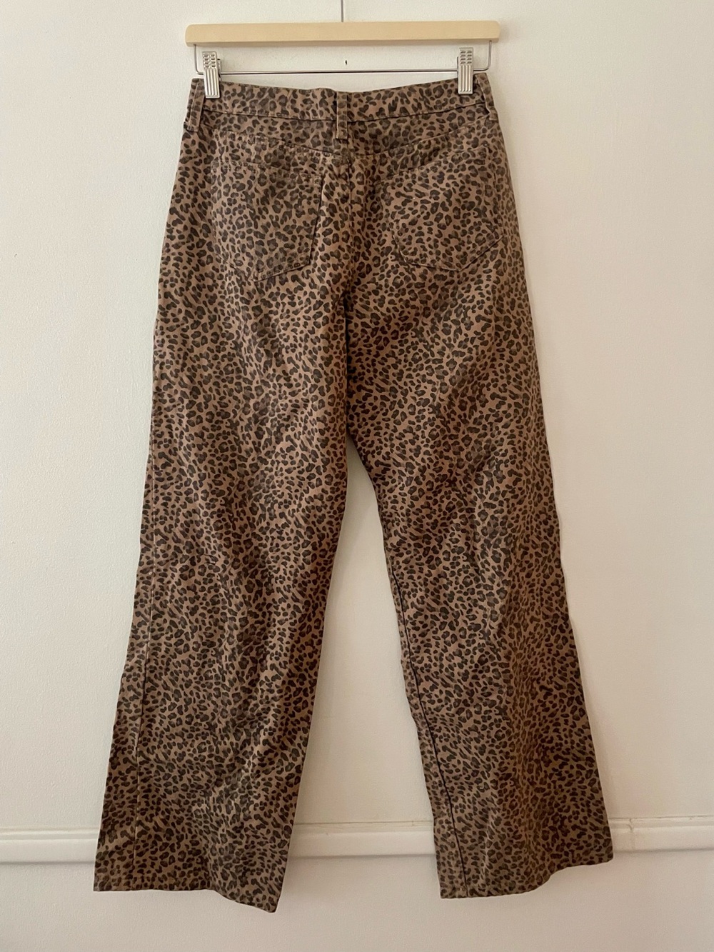 Cali 1850 Leopard Print Wide Leg Jeans Size 3 - Picture 5 of 6